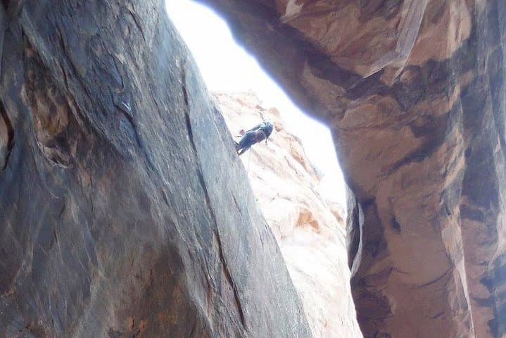 Rappel into Medieval Chamber and Morning Glory Natural Bridge — Moab Adventure photo 2