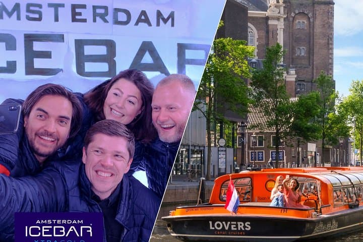 Ice and Canals: Xtracold Icebar and 1-Hour Amsterdam Canal Cruise Combo