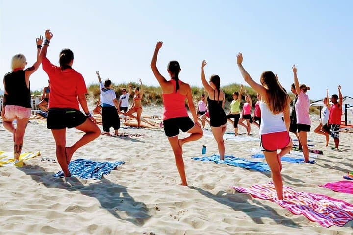 Costa da Caparica Surf & Beach Yoga — 3-Hour Surf Lesson and Yoga Workshop Near Lisbon