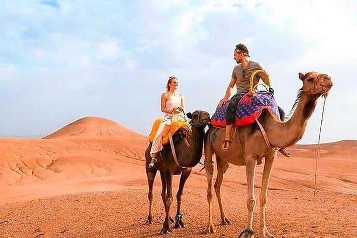 Sunset Quad Biking and Camel Ride in Agafay Desert with Traditional Moroccan Dinner photo 3