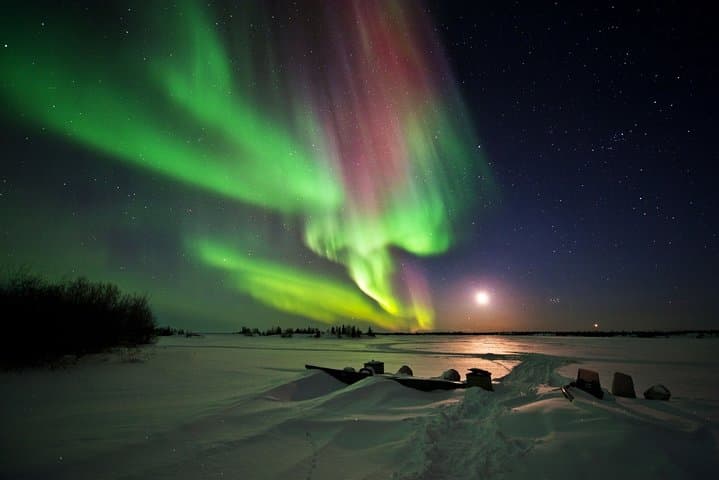Aurora by Bus: Yellowknife Lakes Night Tour