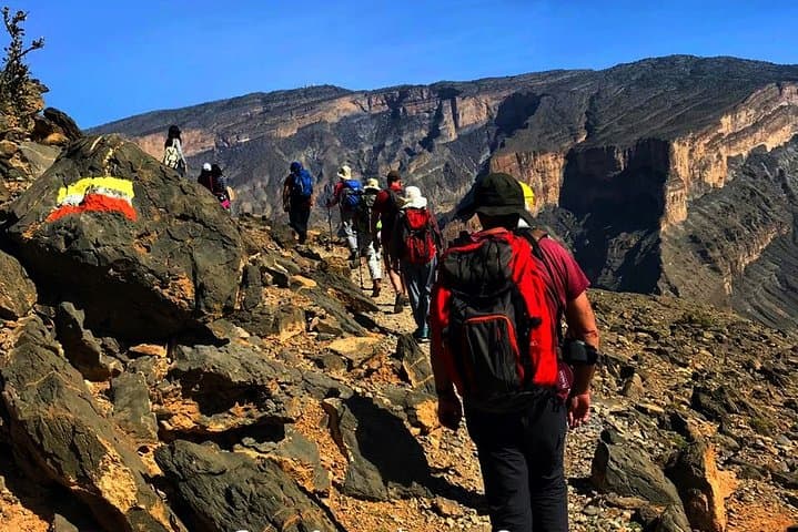 Jebel Shams Full-Day Canyon Hike: Balcony Walk, Misfat Al Abriyeen & Grand Canyon Views