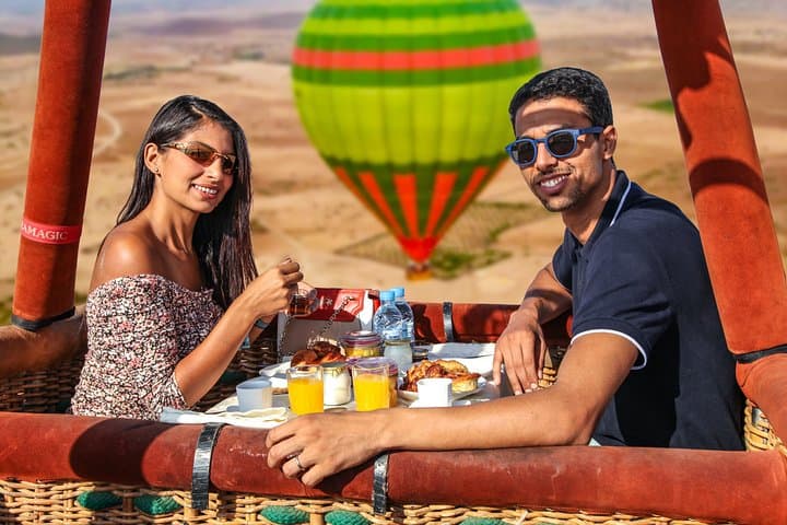 Private Hot-Air Balloon Flight with Gourmet Seated Breakfast in Marrakech