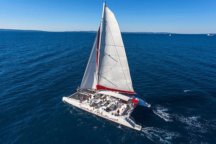 Blue Lagoon, Trogir & Čiovo Catamaran Tour from Split — Swim, UNESCO Trogir & All-Inclusive Drinks photo 3
