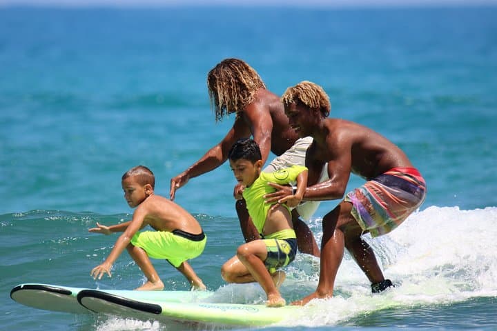 2-Hour Surf Lesson at Encuentro Beach, Cabarete — Beginner Surfing in the Dominican Republic