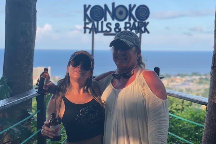 Konoko Falls & Bamboo Beach Shuttle: Waterfalls, Mini-Zoo & Free Beach Access in Ocho Rios