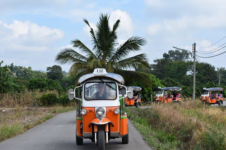 Chiang Mai Tuk Tuk Day Adventure: Temple Hike, Elephant Visit & Bamboo Rafting