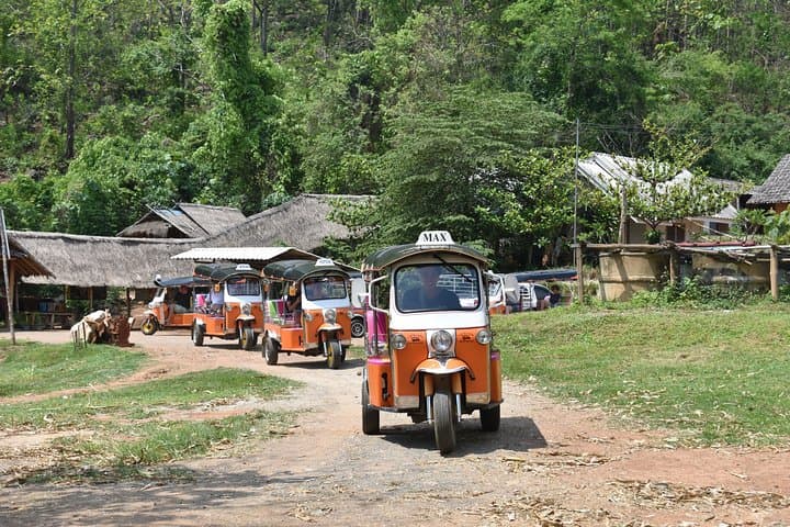 Chiang Mai Tuk Tuk Day Adventure: Temple Hike, Elephant Visit & Bamboo Rafting photo 2