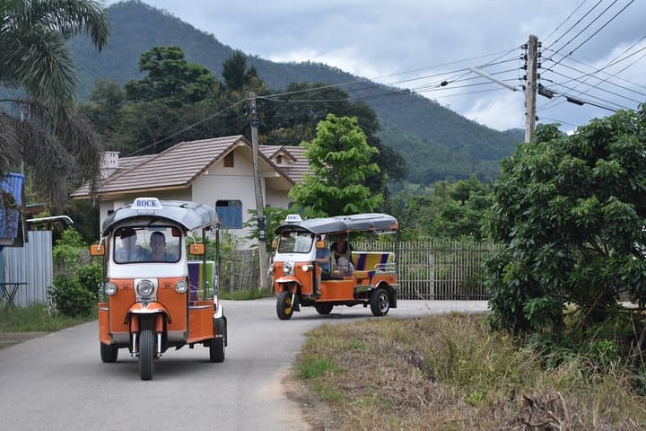 Chiang Mai Tuk Tuk Day Adventure: Temple Hike, Elephant Visit & Bamboo Rafting photo 4