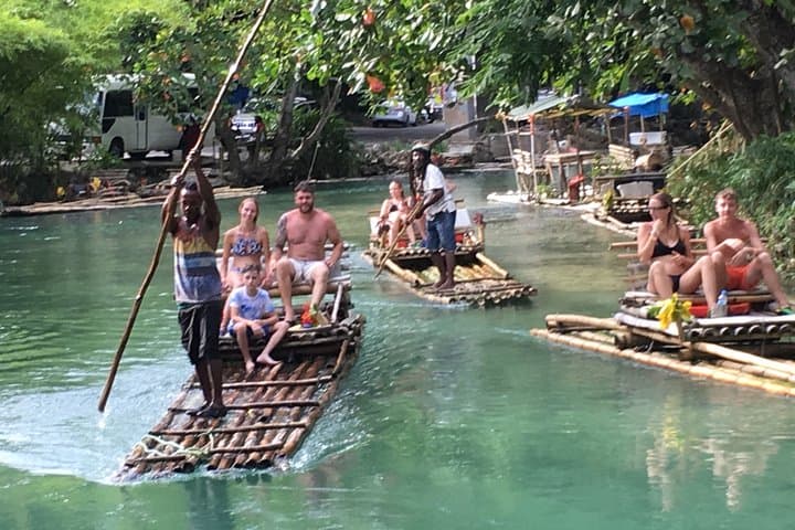 Private Bamboo Rafting Safari in Ocho Rios: River-to-Sea Float photo 3