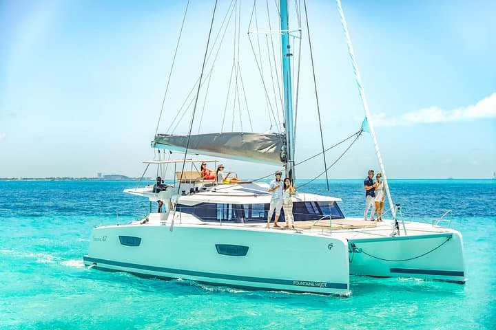 Luxury Catamaran to Isla Mujeres with Premium Open Bar & Beach Club Lunch photo 3