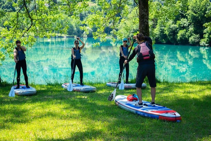 Half-Day Private SUP on the Emerald Soča River — Hidden Gorges & Cliff Jumps photo 5