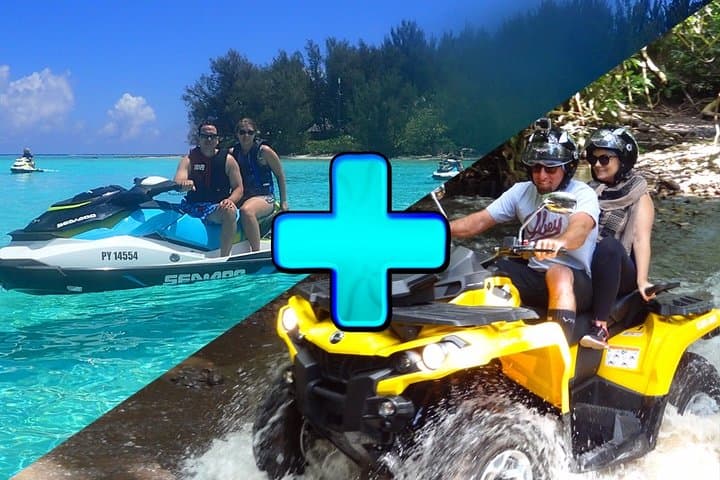 Moorea Grand Combo: 3-Hour Jetski and 2.5-Hour Quad from Opunohu Bay