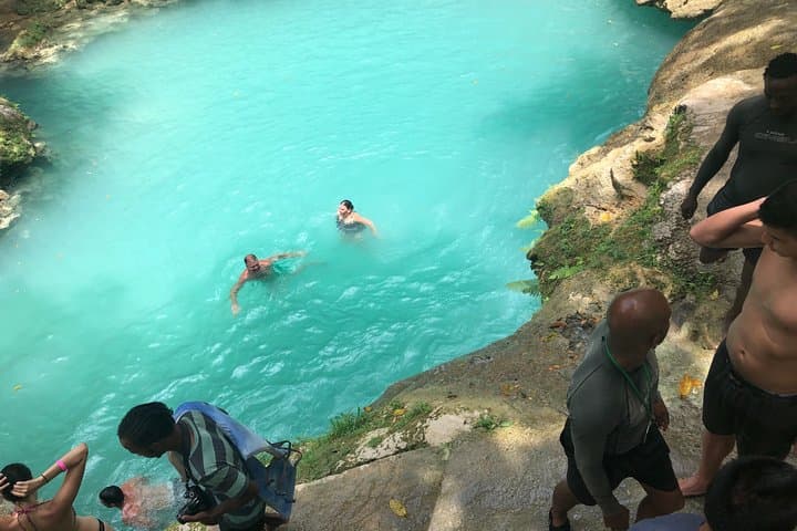 Climb Dunns River Falls and Blue Hole: Private Ocho Rios Waterfall Combo photo 2