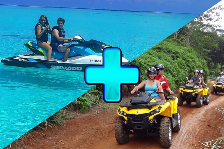 Moorea Grand Magic Combo: Jet Ski the Lagoon and Quad to Magic Mountain