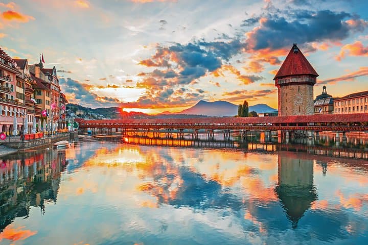 Lucerne & Mount Rigi Private Day Tour — Lake Lucerne Boat, Cogwheel Train & Cable Car