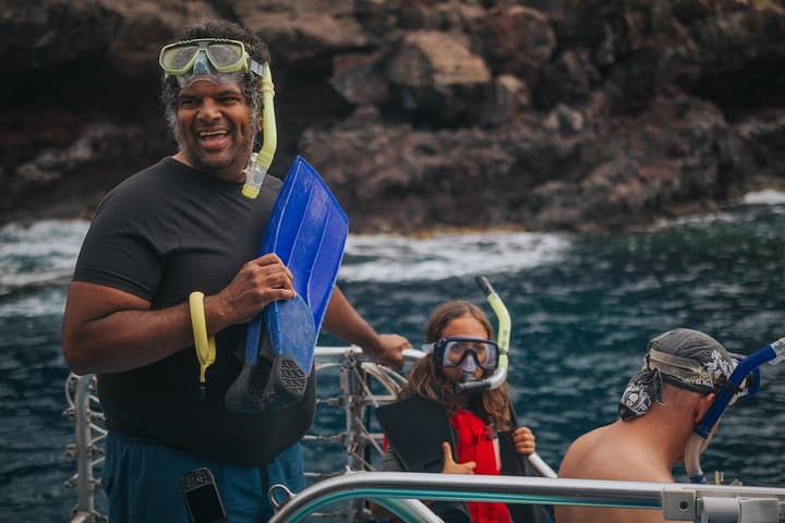 Kailua-Kona Luxury Catamaran Snorkel and Dolphin Watch: Red Hill Marine Sanctuary Cruise photo 4