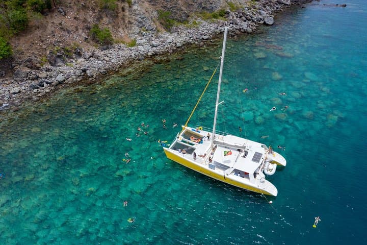 St Kitts to Nevis Catamaran Day Trip — Snorkel Shitten Bay & Pinney's Beach photo 5