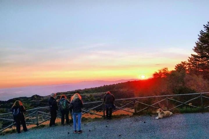 Sunset Trekking on Mount Etna: Volcano Walk to Craters & Lava Caves