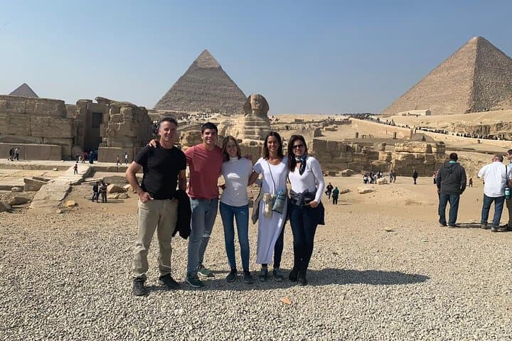 Guided Day Tour to Giza, Saqqara & Dahshur — Pyramids, Sphinx and the Step Pyramid from Cairo