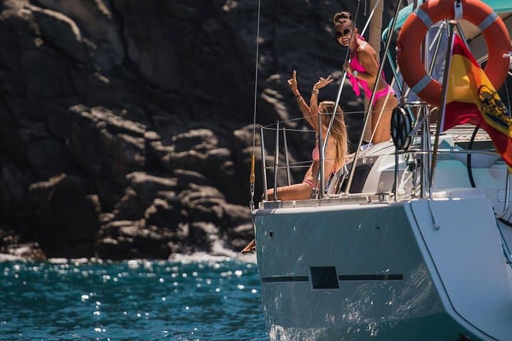 Private Yacht Charter in Southern Tenerife: Dolphins, Snorkel & Coastal Views photo 2