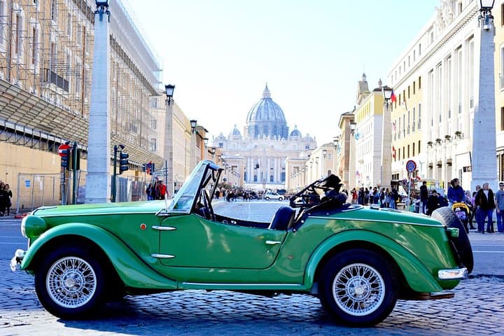 Drive Rome's Hills in a Classic Cabriolet: Panoramic Vintage Car Tour photo 3