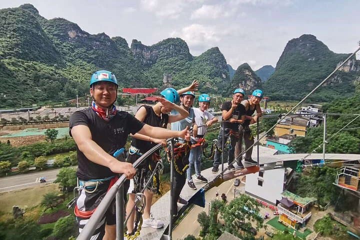 Yangshuo Via Ferrata: Cliffside Climb & Zipline with Private Transfer photo 4