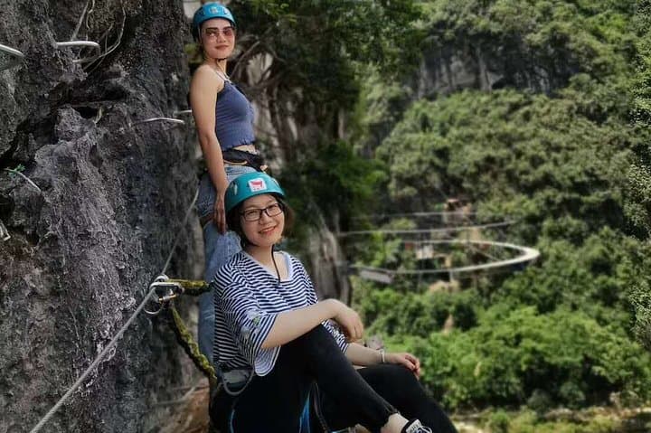 Yangshuo Via Ferrata: Karst Cliff Climb & Zipline with Private Transfer from Guilin photo 2