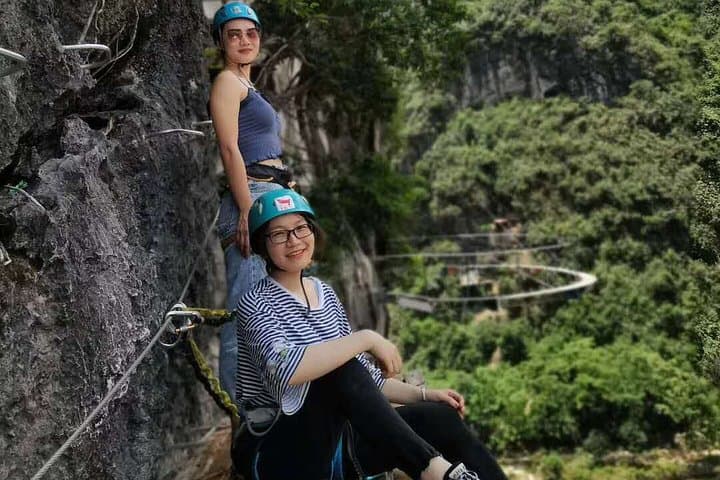 Yangshuo Via Ferrata: Karst Cliffs, Ziplines & Private Transfer from Xingping photo 2