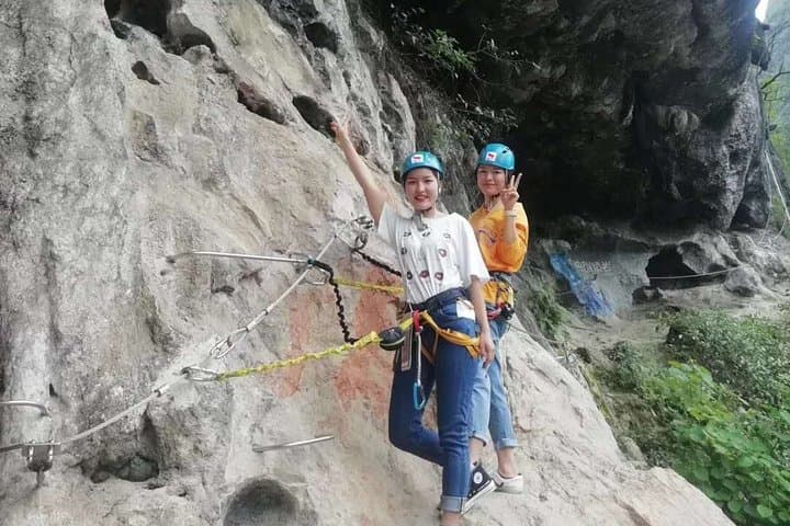 Yangshuo Via Ferrata: Karst Cliffs, Ziplines & Private Transfer from Xingping photo 6