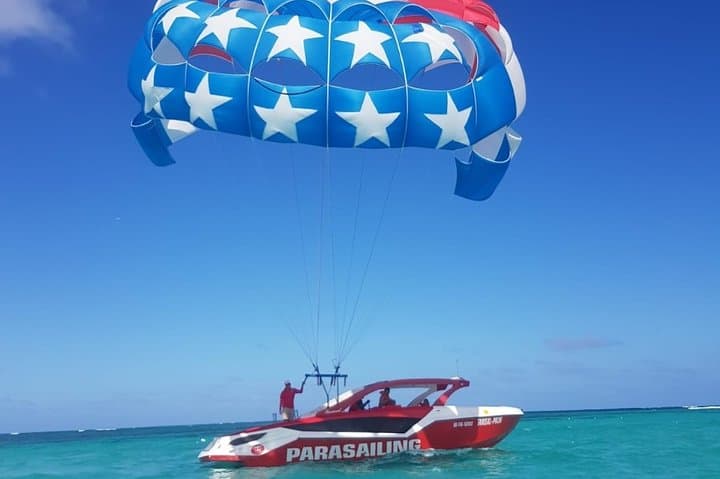 Parasailing Adventure Over Punta Cana's Turquoise Coast photo 2