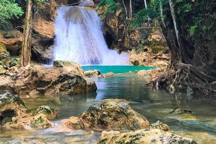 Blue Hole Waterfalls Tour from Montego Bay — Swim, Rope-Swing & Secret Caves photo 6