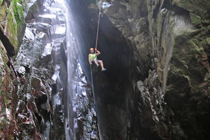 Full-Day Zipline and Waterfall Rappelling Near San Juan — El Salto Adventure
