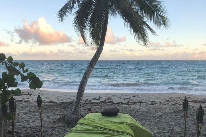 Beach Massage at Diamond Beach, Martinique — Sunset Wellness by the Sea
