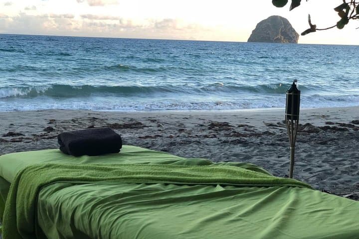 Beach Massage at Diamond Beach, Martinique — Sunset Wellness by the Sea photo 3