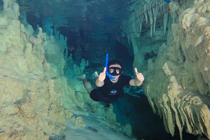 Cenotes and Paradise Lagoon: Snorkel Yal-Ku Lagoon & Cave Cenotes in the Riviera Maya photo 2