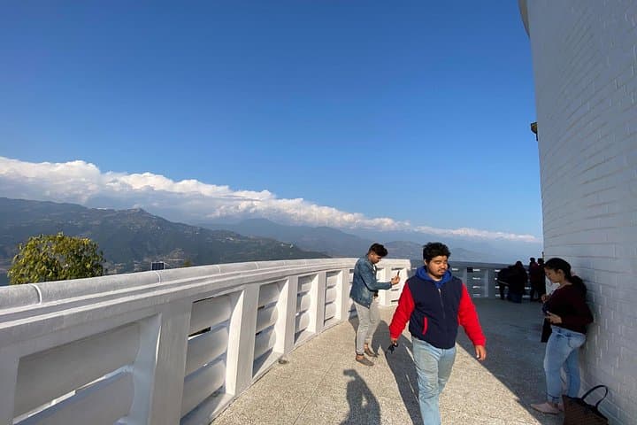 Sunset at World Peace Pagoda — Phewa Lake & Annapurna Views in Pokhara photo 4