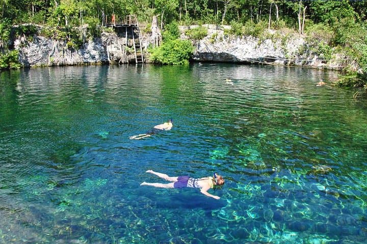 Cenote & Jungle Soaring: Yal-Ku Snorkel, 7-Zipline Circuit and Rappel Adventure photo 5