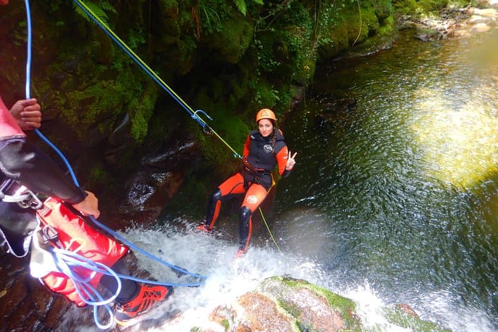 Canyoning in Vega de Pas: Barranco Ajan Rappels, Jumps & Natural Slides photo 5
