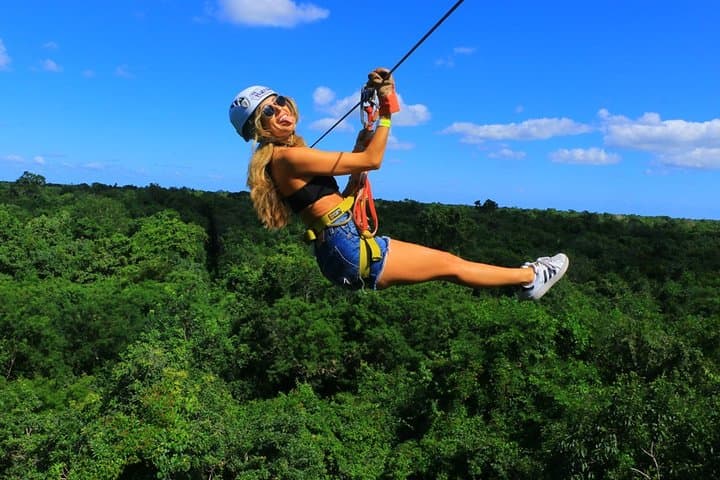 48-Hour Jungle Adrenaline: Cenote Swim, High Ziplines & Water Park Near Cancun photo 4