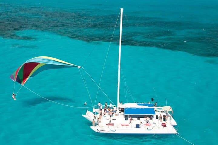 Isla Mujeres Catamaran Tour — Snorkel MUSA, Playa Norte & Beach Club Buffet