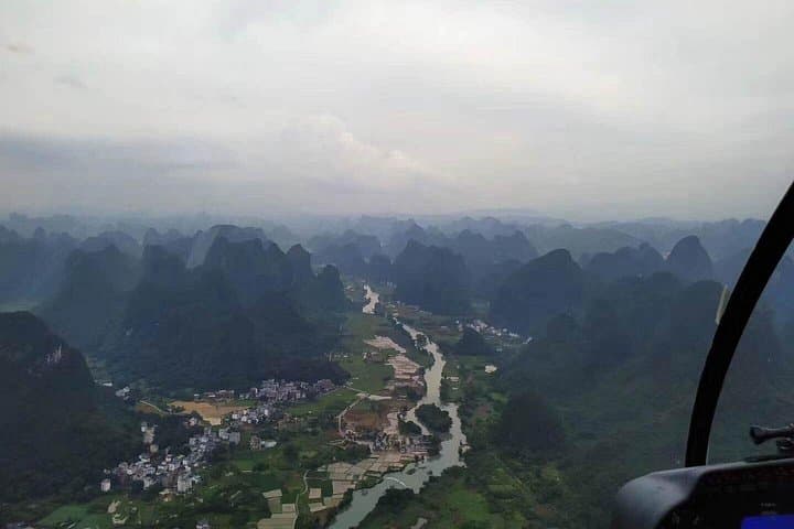 Yangshuo Helicopter Tour: Aerial Views of Guilin Karst & the Li River photo 3