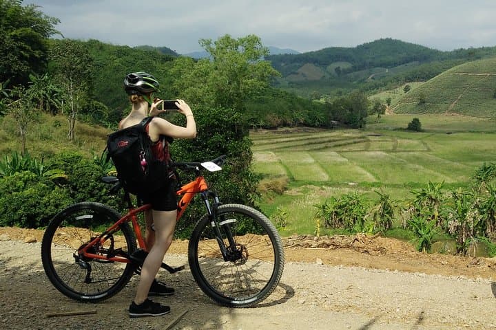 Chiang Rai Mountain Biking to Waterfall and Hot Spring — Full-Day Rural Ride