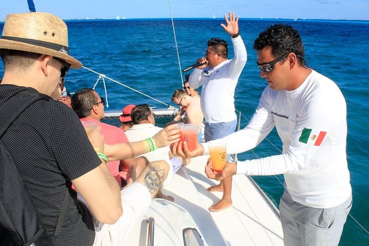 Isla Mujeres Premium Catamaran: Snorkel the Mesoamerican Reef & Underwater Museum photo 2