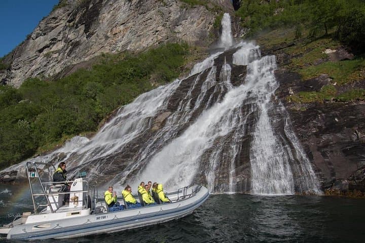 High-Speed RIB Fjordsafari on Geirangerfjord: Waterfalls, Mountain Farms & Photo Stops