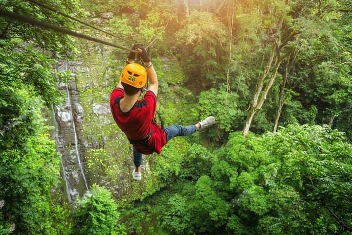 Soar Over Koh Samui’s Rainforest on a Zipline Adventure with Waterfall Views photo 2
