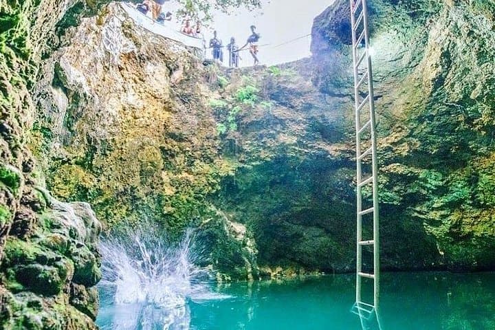 Cliff-Jump and Swim: Private Blue Hole Mineral Spring Tour from Montego Bay photo 2