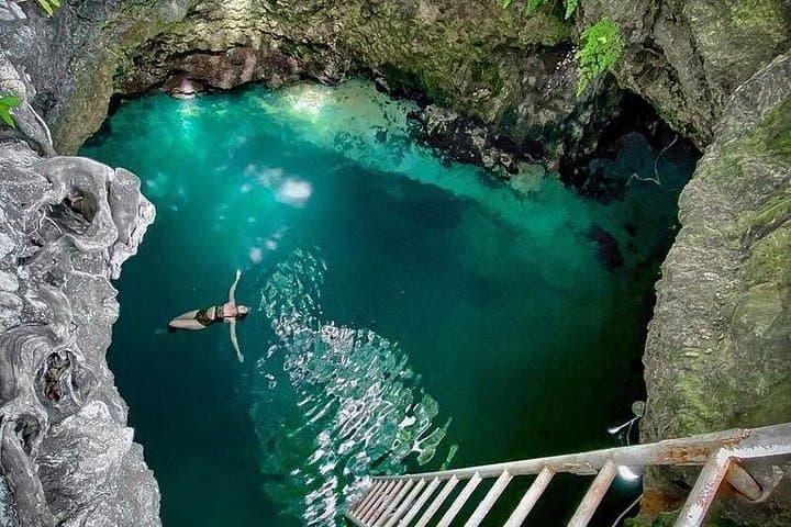 Cliff-Jump and Swim: Private Blue Hole Mineral Spring Tour from Montego Bay photo 3