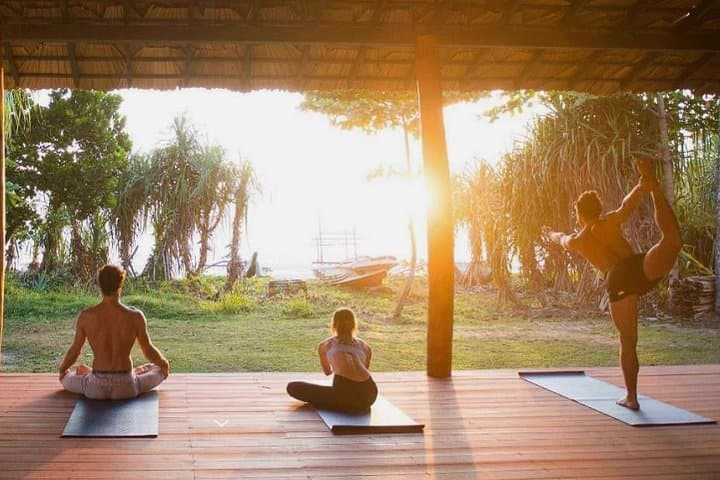 Beachside Restorative Yin Yoga in Talalla — 90-Minute Calm on Sri Lanka’s South Coast