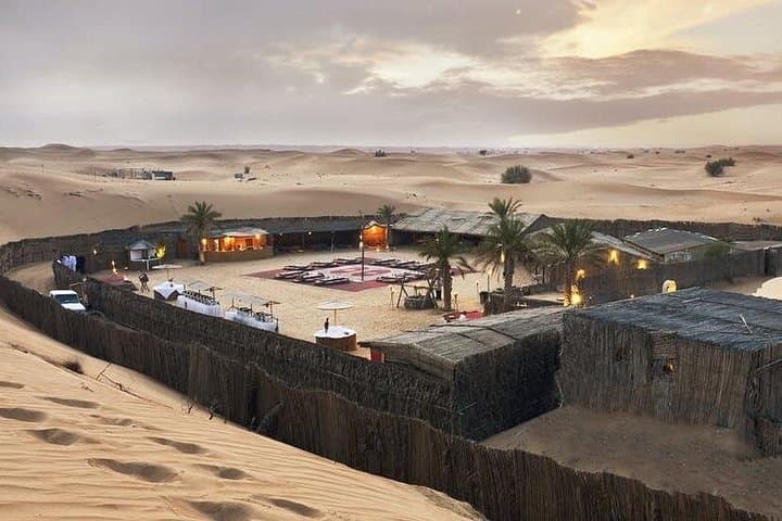 Private Dubai Dune Desert Safari with Dinner — Sunset Dunes, Dune Bashing & Bedouin Camp